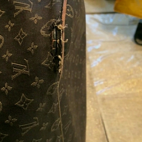 LOUIS VUITTON MINI LIN NEVERFULL MM - Picture 7 of 8